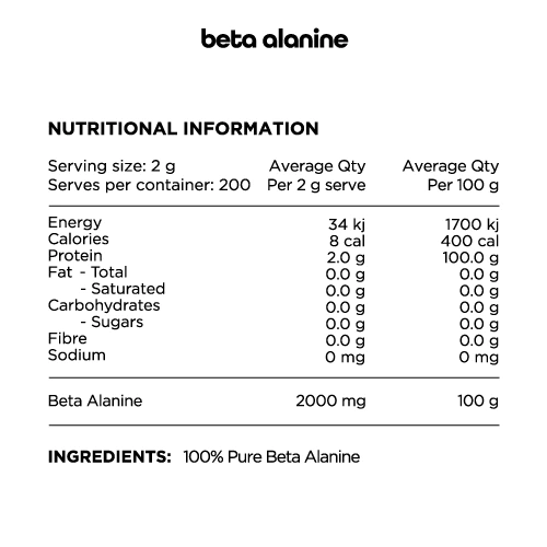 Beta Alanine - Nutrition King