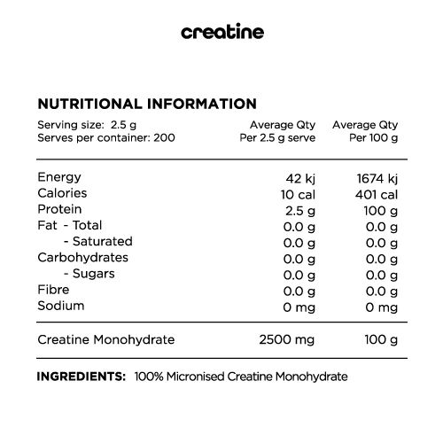 Creatine Monohydrate - Nutrition King